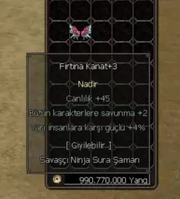 Fırtına Kanat +3 EN UCUZU