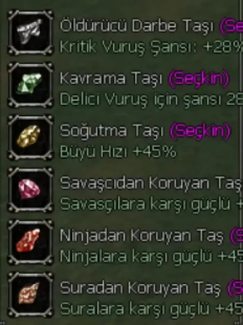  SEÇKİN TAŞLAR ( El-Zırh Ful) Şaman Dahil !